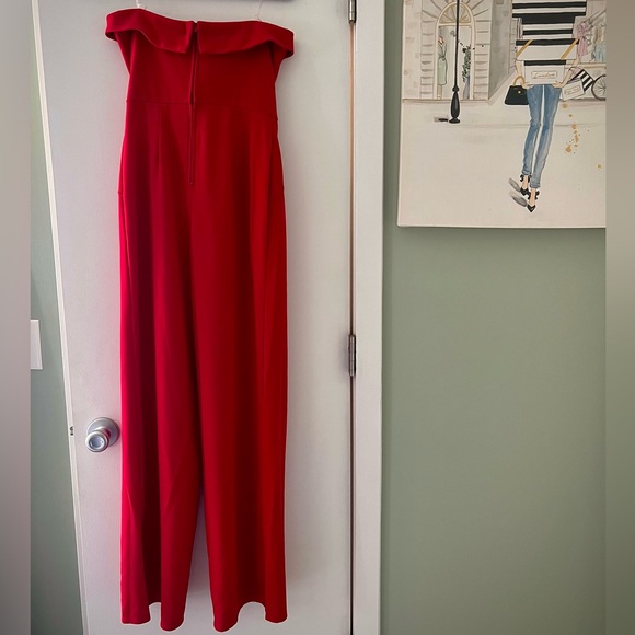 Strapless Jumpsuit, red, size small - Picture 2 of 3